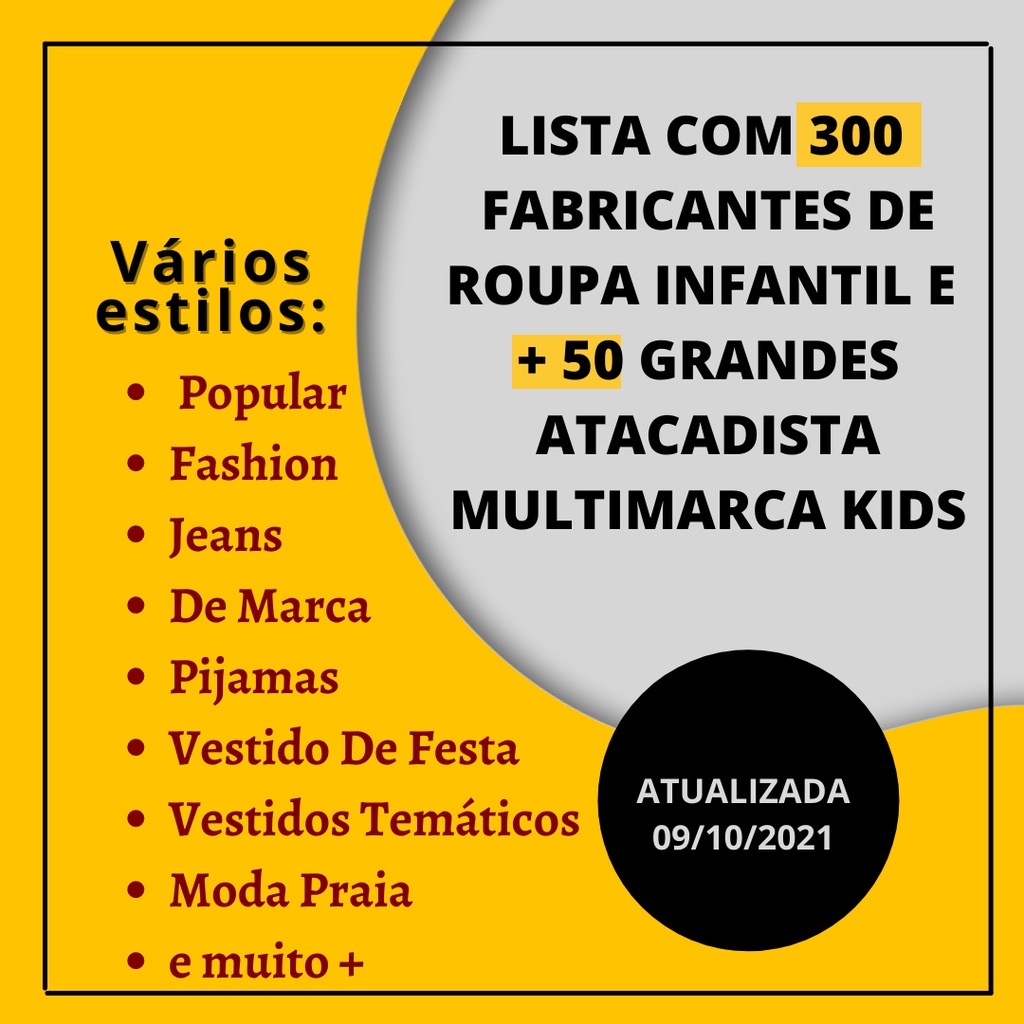 Fornecedores de roupas para best sale loja de dez reais