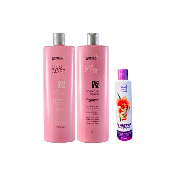 Kit Progressiva Paiola Bambu 1lt + fada Madrinha No Chuveiro 300ml ...