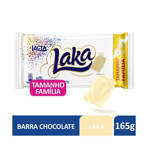 Chocolate Branco Lacta Laka Pacote 165g Tamanho Família