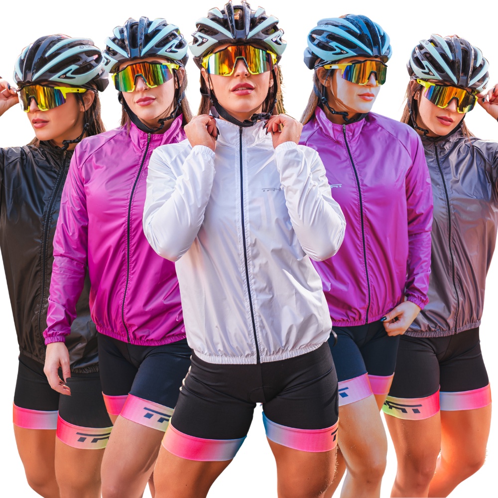 Jaqueta corta vento feminina hot sale ciclismo