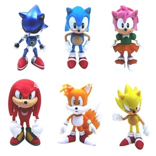 Super Sonic the Hedgehog Jogo Figuras De Ação Crianças Menino Menina  Brinquedo 6 Pcs Set Caçoa O