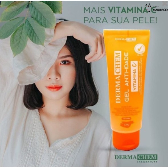 Gel Facial Anti Idade Vitamina C Dermachem Shopee Brasil