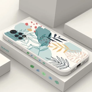 Capa De Celular Com Estampa De Folhas Elegantes Para Xiaomi Redmi Note 11/11S Pro PLUS + 11T 4G 5G