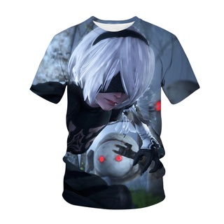 Camiseta Full 3D Jogo Anime Game Garota - Preto