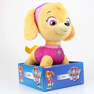 Boneco de Pelúcia Infantil 30cm Hipoalérgico Patrulha Canina Skye