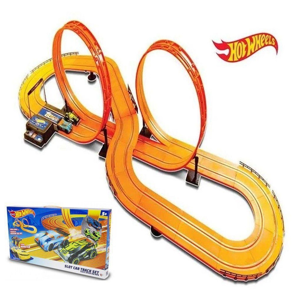 Pista Autorama Hot Wheels Slot Car Track Set Deluxe 2 Carros 632 Cm -  Multikids