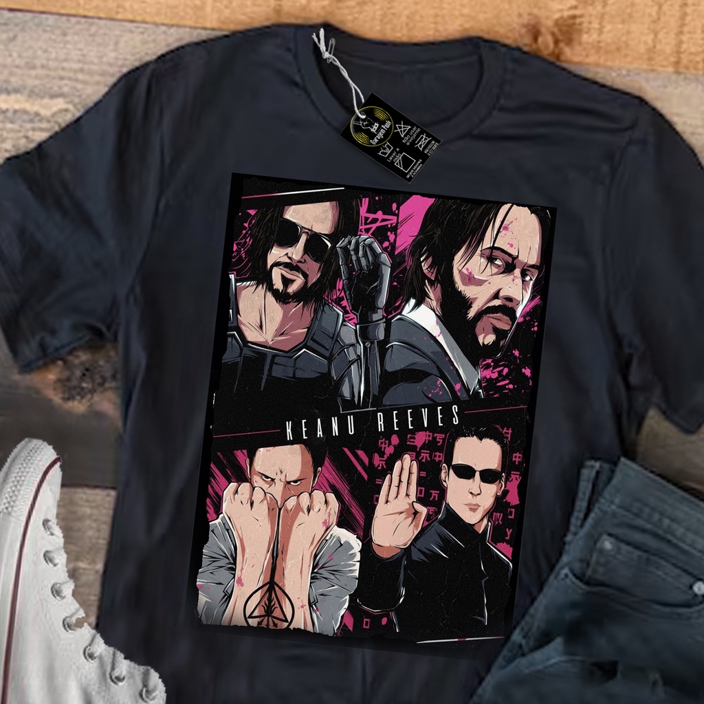 Camiseta Keanu Reeve Camisa | Shopee Brasil