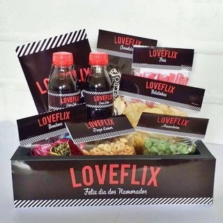 LoveFlix fofo sexta de café da manhã presente dia dos namorados guloseimas pro seu amor ou amizade