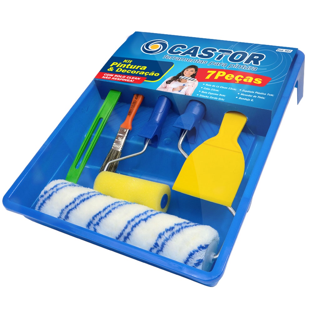 Kit Jogo Bandeja Pintura Condor (BRINDE 2 Rolos + Pincel) - GRAND BOX