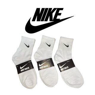 Kit 3 Pares ou 6 Pares de Meia Cano Longo Branca Nik.e Esporte