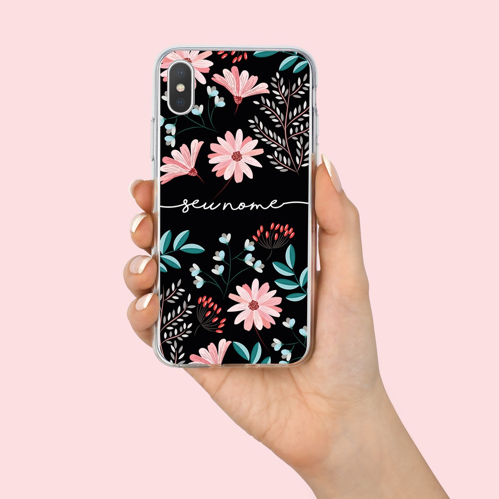 Capa Capinha de Celular Floral Rosa | Shopee Brasil