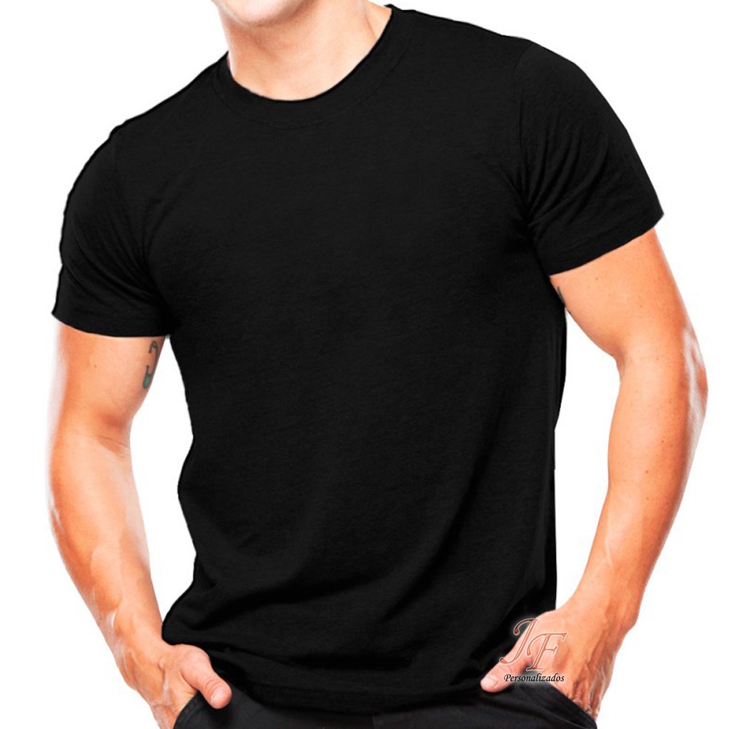 T-SHIRT LISA SEM ESTAMPA - PRETO