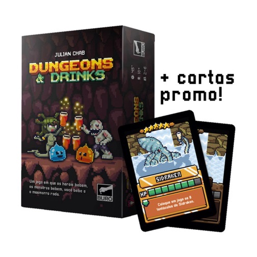 Dungeons and Drinks - jogo de cartas +18 (inclui cartas promos e ...