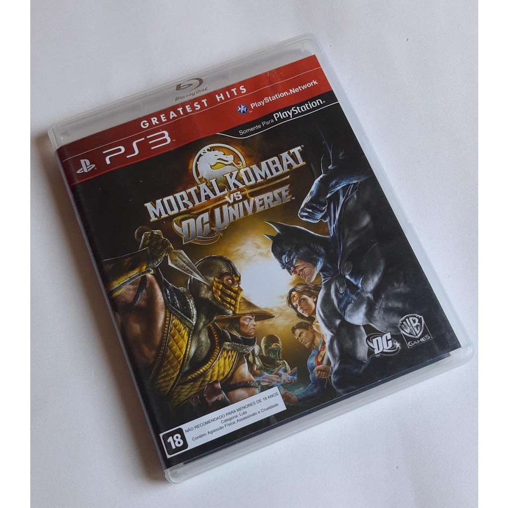 Jogo Mortal Kombat vs. DC Universe - PS3 - Brasil Games - Console PS5 -  Jogos para PS4 - Jogos para Xbox One - Jogos par Nintendo Switch - Cartões  PSN - PC Gamer
