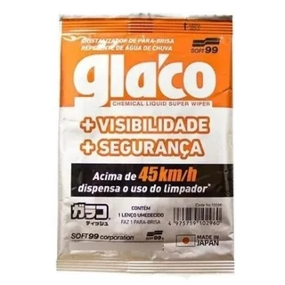 Glaco Wipe On Lenço Aplicação Única Repelente De Água Soft99