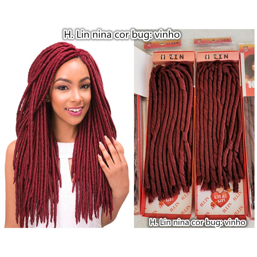 36 pecas pacotes caixas Cabelo Cacheado Dreads Original Nina