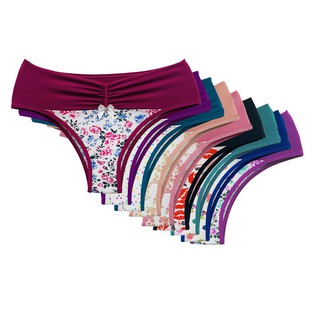 Kit 10 Calcinhas Cós Alto Plus Size Microfibra Com Detalhe Cós Largo Preço de Atacado Ultra Confortável