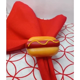 4 porta guardanapos de biscuit cachorro quente