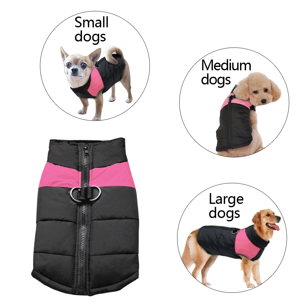 Imagem do produto Impermeável Cão De Estimação Filhote De Cachorro Colete Inverno Quente Roupas Para Cães Pequenos Grandes Casaco Pug 4
