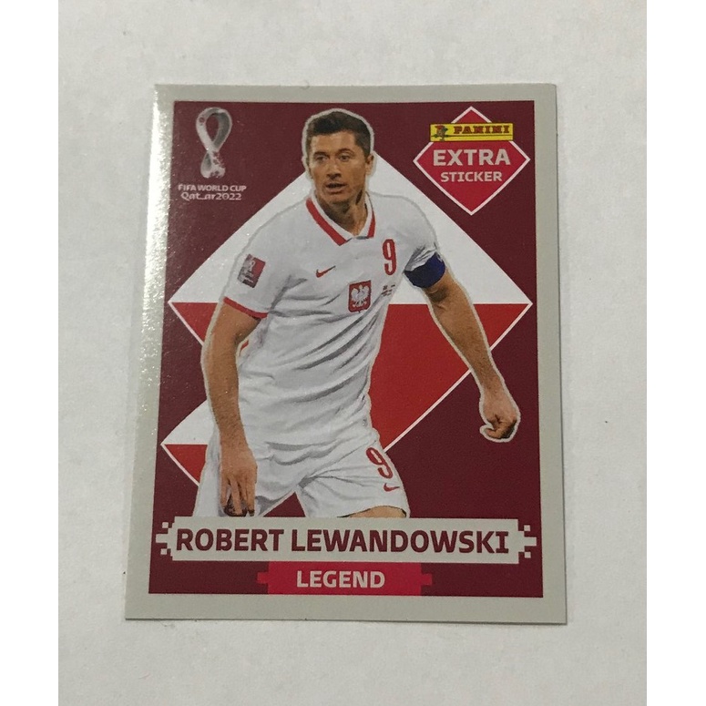 FIGURINHA LEGEND MBAPPE PRATA + LEWANDOWSKI BORDO COPA DO MUNDO