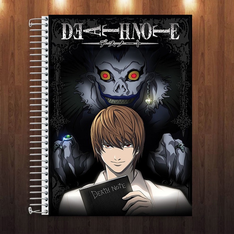 Livro Caderno Anime Death Note Personagens Light Yagami e Ryuk Cosplay Geek  Presentes Otaku - Caderno - Magazine Luiza