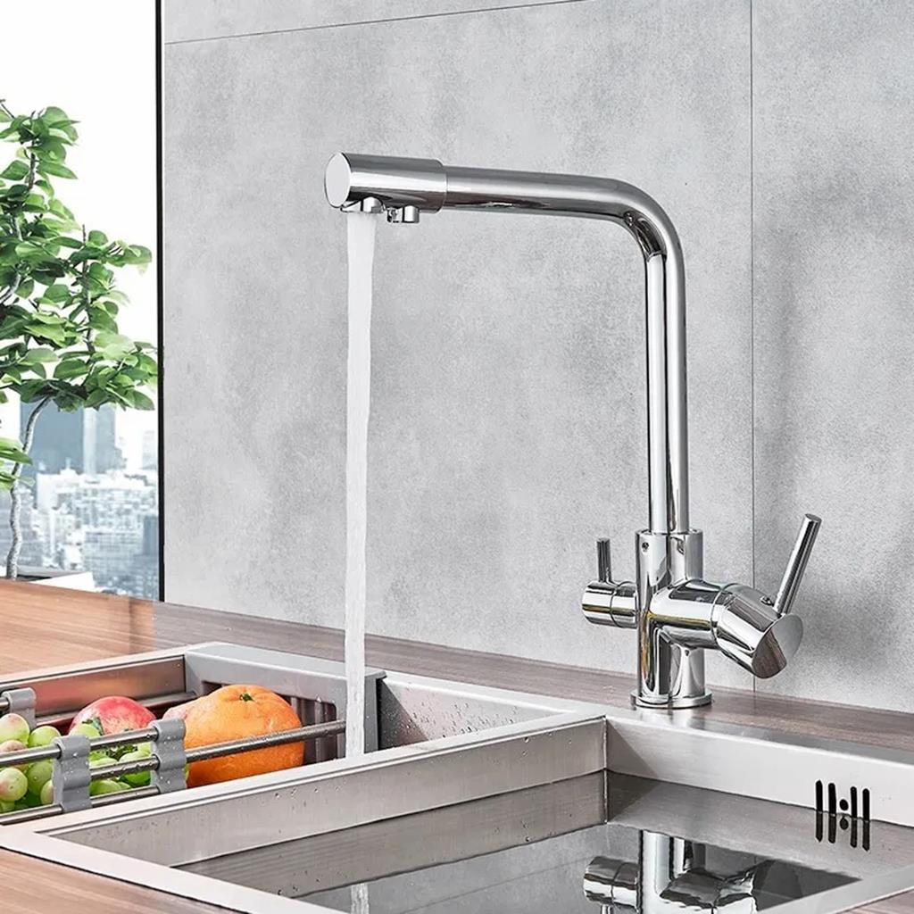 Torneira De Cozinha Gourmet Misturador Giratorio 360o Monocomando Cromado Luxo Dc-6021