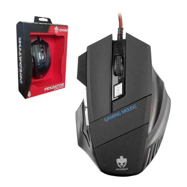 Mouse Game Predador led 2400dpi EG-103RB - Evolut Mouse para jogo Mouse ...
