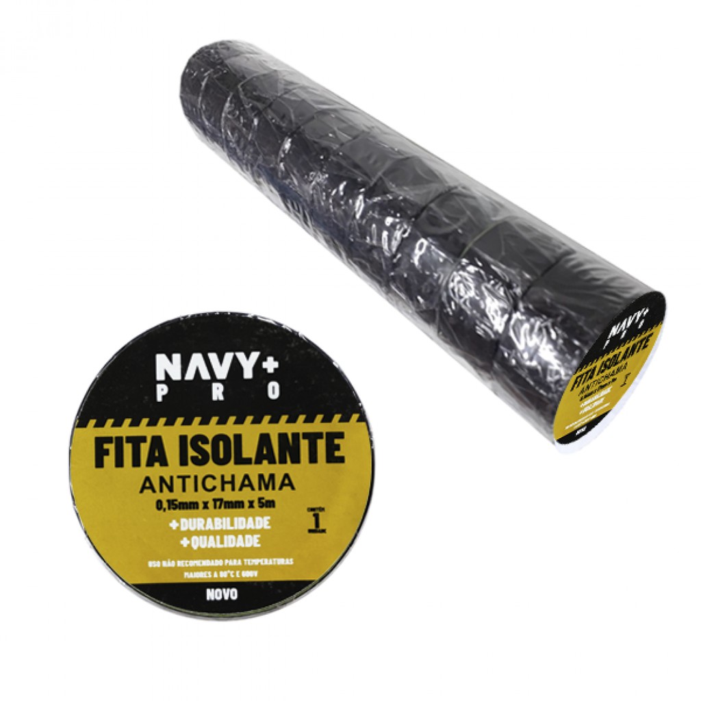 Kit Fita Isolante 5m Em Tubo C/ 10 Rolos