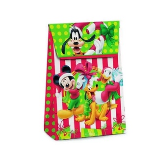 10 Caixas Trapézio Presente Natal Turma Do Mickey