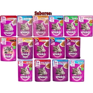 Combo Whiskas Sachê 10 Saches SABORES SORTIDOS