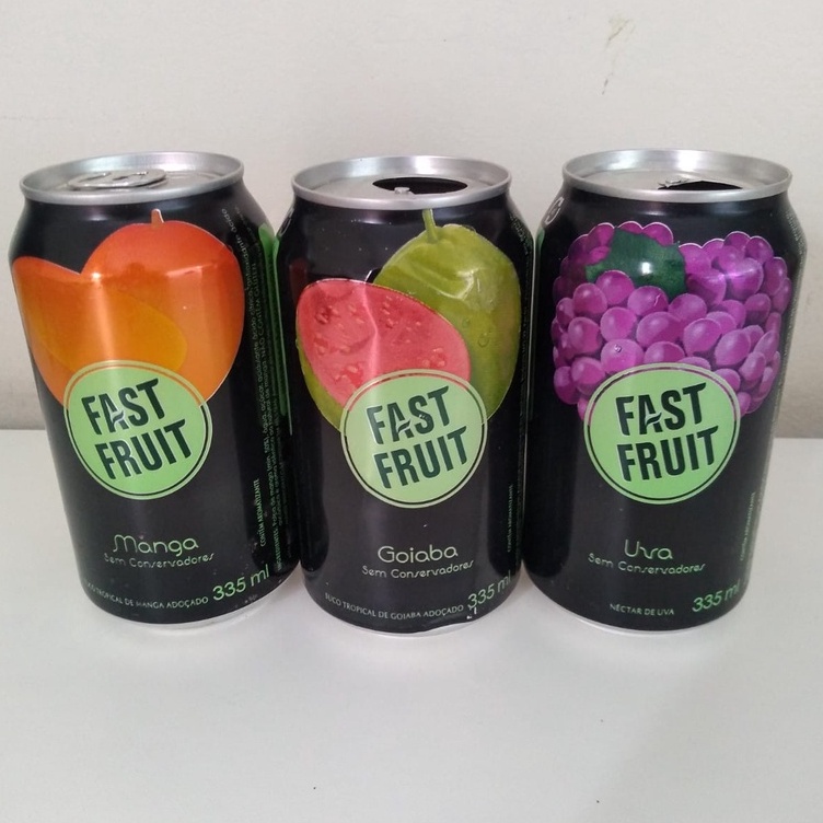 Latas de suco/chá/café - Fast Fruit - Coleção - preço lote 3 latas ...
