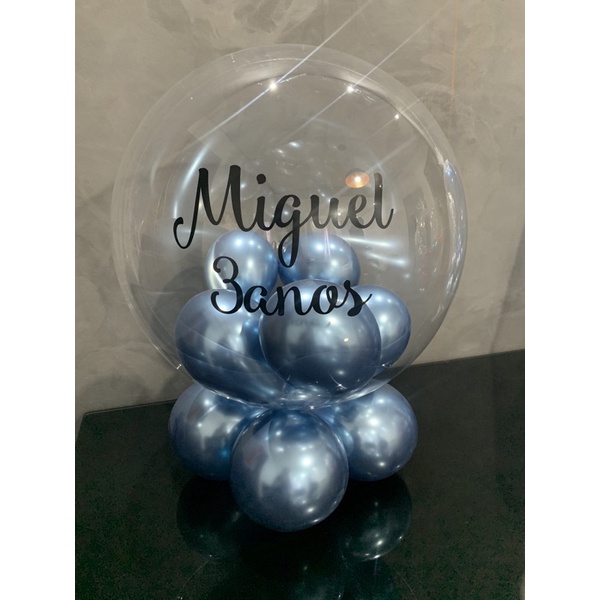 Balão Transparente Personalizado Bubble com Nome De oração de Festa ...