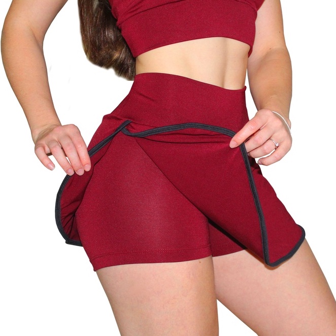 Conjunto de Academia Feminino Short Cintura Alta e Top - Atacado 44.