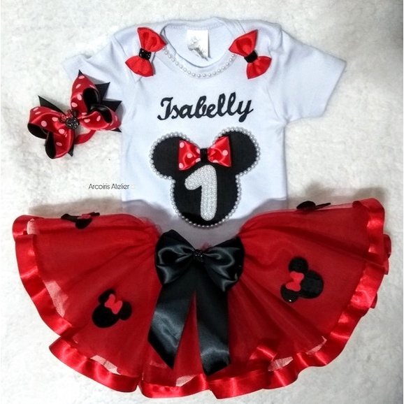 Saia de hot sale tutu da minnie