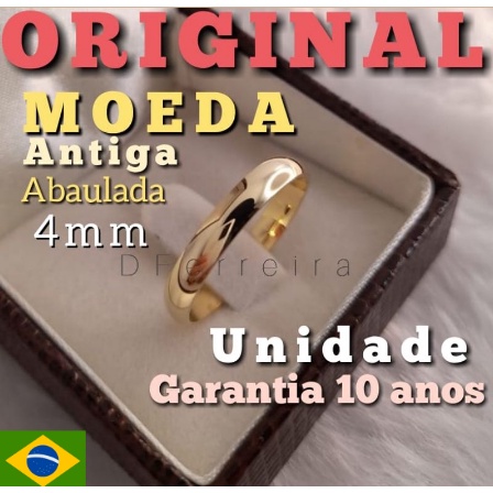 Alianças de Moeda Antiga Mapa Mundi 4mm Abaulada - Alianças Criativas