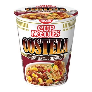 Cup Noodles Costela Com Molho De 68g Nissin - Cx Com 10 Uni