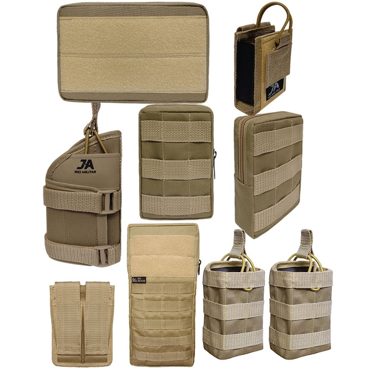 Kit De 9 Acessórios Para Colete Modular Ja Rio Militar