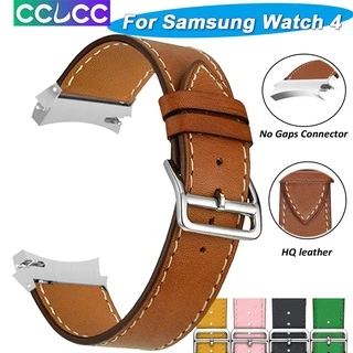 Pulseira Para Samsung Galaxy Watch 4 Clássico 46Mm 42Mm 44Mm 40Mm Smartwatch Cinto De Couro Sem Furos Correa Band