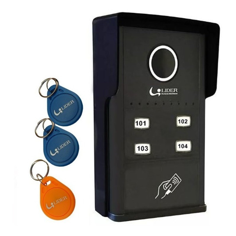 Porteiro Coletivo Smart Rfid 4 Pontos Lr804r Lider Shopee Brasil 9984