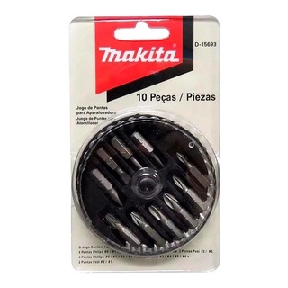 Jogo De Pontas Para Parafusadeira 10 Peças Makita D-15693