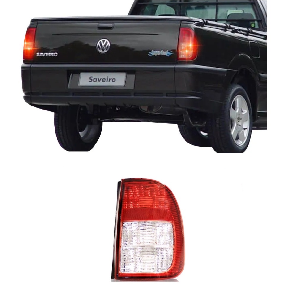Lanterna Traseira Vw Saveiro G3 00/05 Bicolor Lado Direito | Shopee Brasil
