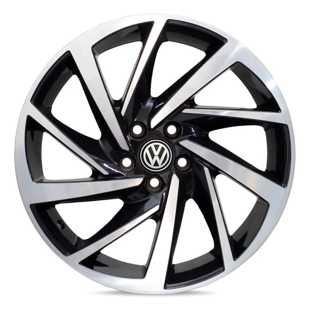 Roda Aro 15 Virtus 5x100 Preta Diamantada