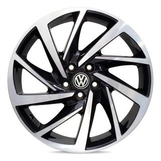 Roda Aro 15 Virtus 5x100 Preta Diamantada