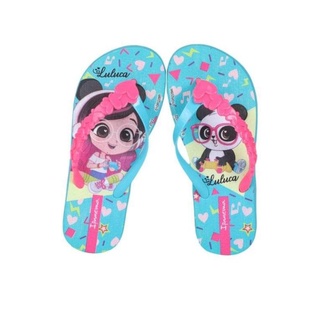 Chinelo Panda Luluca Amor Ipanema Dedo Preto Rosa Meninas