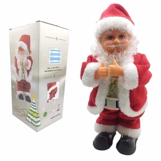 Boneco Papai Noel Dançarino Mexe Bumbum Com Luzes Led Decoração Natal