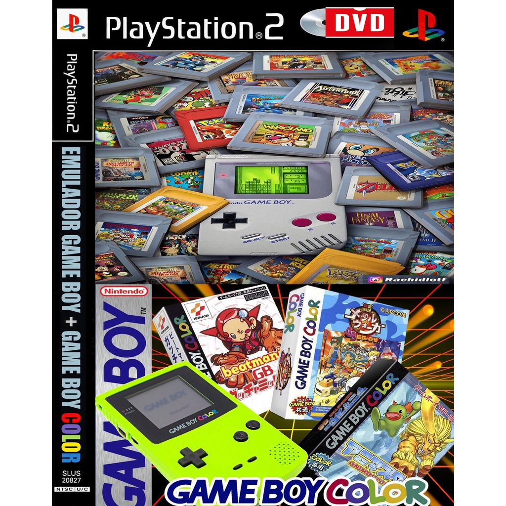 Jogo Playstation 2 Emulador Gameboy e Gameboy Color