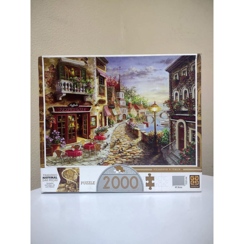 Quebra Cabeça Puzzle Villaggio Di Italia 2000 Peças - Grow : :  Brinquedos e Jogos