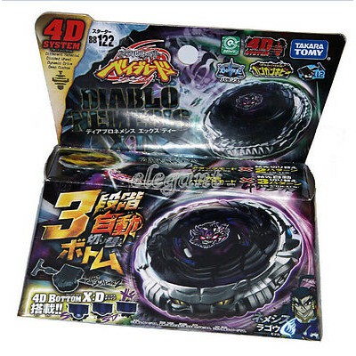 Beyblade Diablo Nemesis X : D Bb 122 Sistema 4D + Lançador Spin juguete