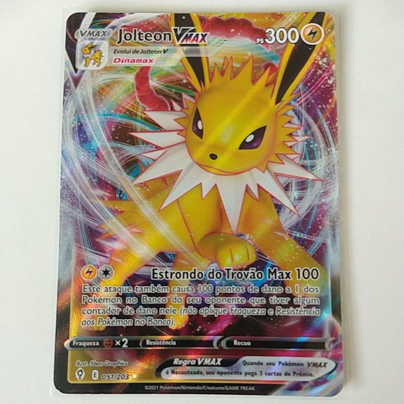 Carta Pokémon Jolteon Vmax Céus Em Evolução Original