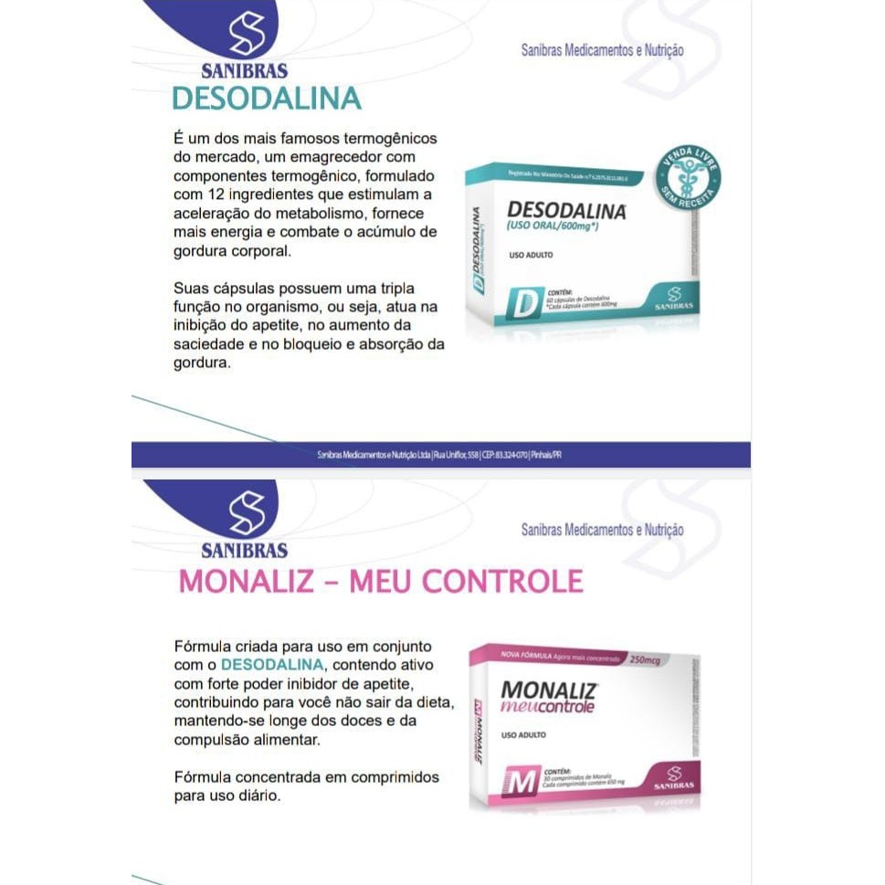 Kit Emagrecimento Monaliz e Desodalina. #dicasdoluizfarmaceutico #perg